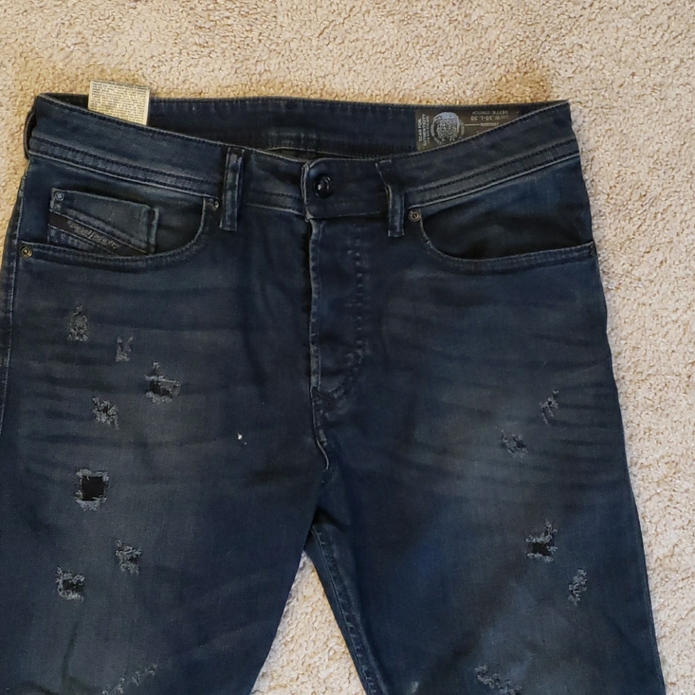 Men's tapered fit diesel jeans size 30 inseam 30